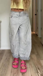 Women Vertical Striped Casual Pants