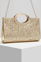Rhinestoned Sparkling Sequins Party Handbag Chain Shoulder Bag