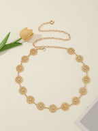Women's Waist Chain Retro Turquoise Waist Chain Boho Metal Waist Chain Clothing Accessories Body Chain