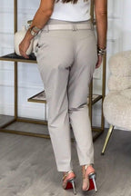 Women's Irregular Design Casual Trousers