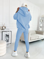 (S-5XL) Plus Size Hooded Casual and Comfortable Sweatshirt Two-piece Suit